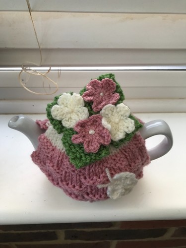 Hand knitted basket - basket, weave