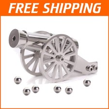 Decorative Mini Metal Cannon Replica - Ideal Gift for Military Enthusiasts