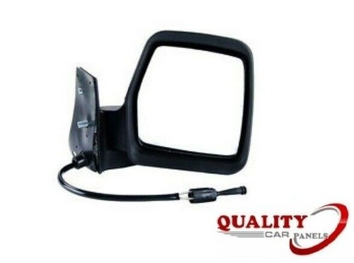 Door wing mirror manual black - mirror,