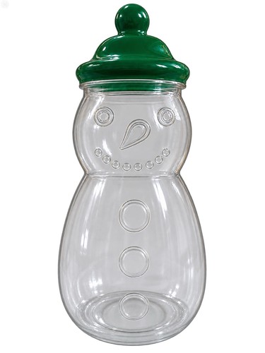 Snowman shape empty plastic - empty,