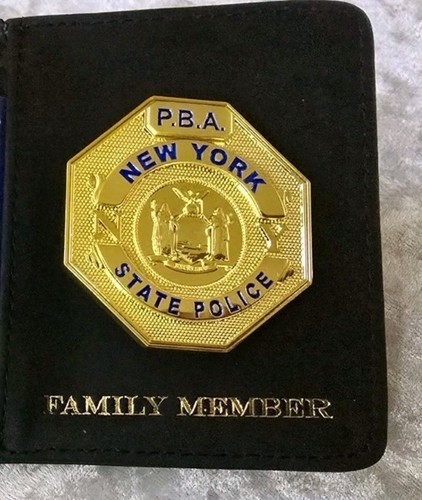 Nypd family member wallet with - member,