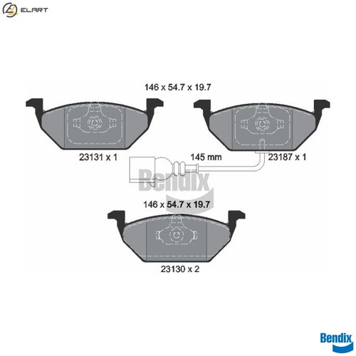 Brake pad set disc - pad,