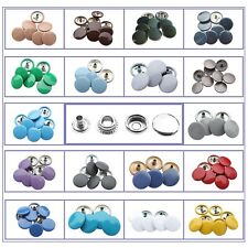 Colourful Snap Fasteners Press Studs 15mm Cap Handbags Clothing Jackets 4 Parts