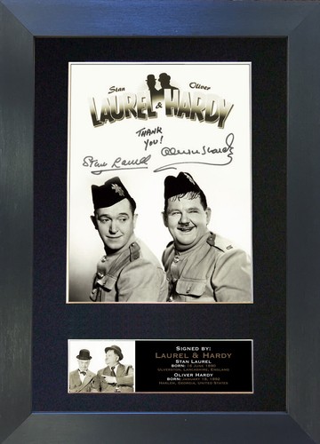 Laurel and hardy no2 signed - hardy,