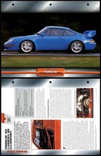 Porsche 911 Carrera RS Clubsport - 1996 - Sports Atlas Dream Cars Fact File Card
