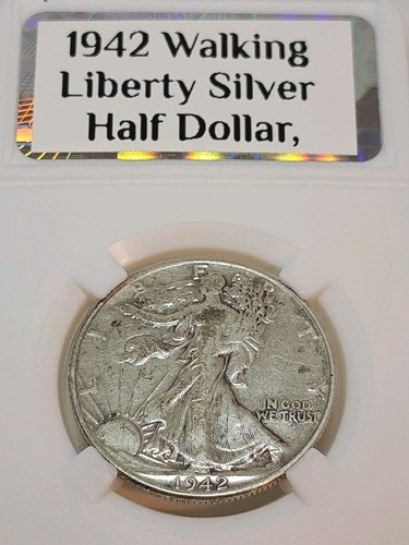 1942 walking liberty - liberty, silver