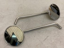 Genuine Pair Triumph Bonneville T100 Speedmaster 1200 Round Chrome Mirrors