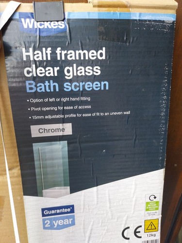 Wickes half framed clear - half,