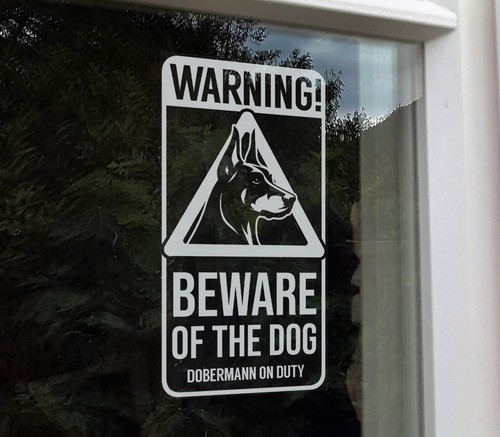 Warning beware the - the, dog