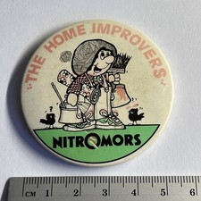 Vintage Collectible pin badge Nitromors The Home Improvers
