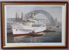 Framed shipping print - shipping, oriana