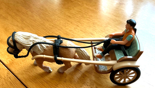 Schleich pony cart 42040 - cart, horse