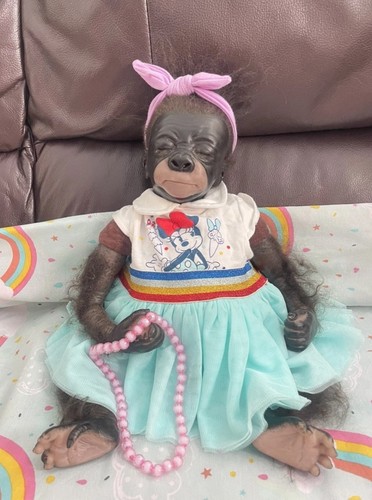 Rare reborn baby monkey - monkey, doll