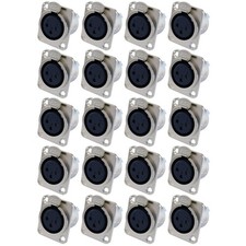 XLR Panel Socket 3 Pin Female