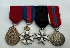 Original Dress Miniature Group of 4 By Spink Inc.Order of St Michael & St George