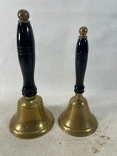 Pair Of Small Brass Hand Bells