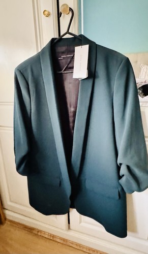 Zara blazer forest green size - forest,