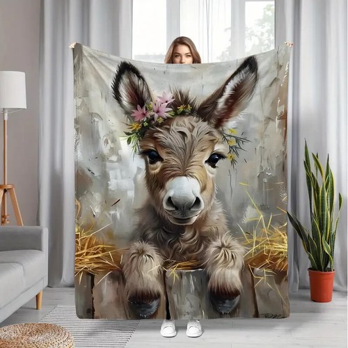 Contemporary donkey flannel - donkey,