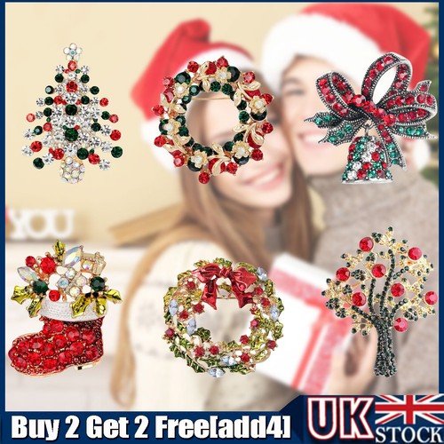 Christmas brooch badge - brooch,