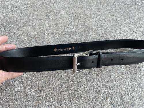 Mulberry black smooth leather