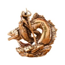 Medusa Greek Statue Ornament Lightweight Sculpture Housewarming Gift Brass