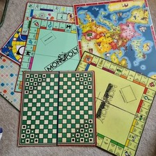 Job Lot Vintage Board Games Boards Scrabble Monopoly Halma Craft Spares