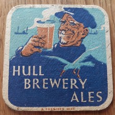 Hull brewery beer mat cat - hull,