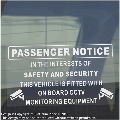 Passenger notice window - notice,