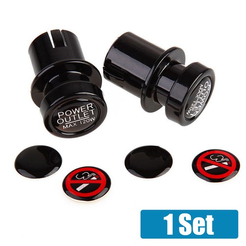 Black car cigarette lighter - black,