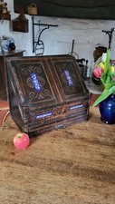 Arts And Crafts Aesthetic Letter Writing Box Bureau Blue And White Tiles Unique