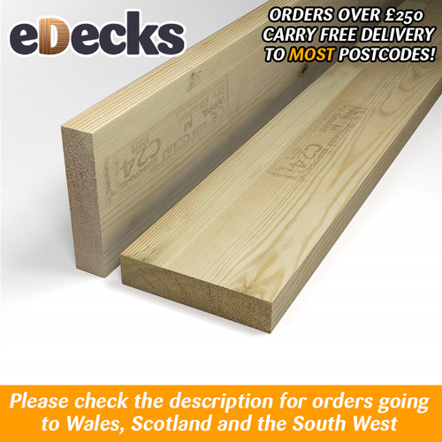 Treated c24 timber decking - c24,