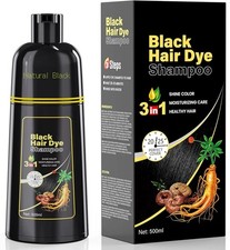 Black Hair Dye Shampoo 3-in-1