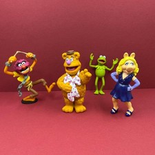 Disney Store The Muppet Show Kermit Miss Piggy Animal Fozzie Toy Figures Set