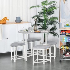 Round dining table set 4stools - round,