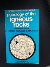 Petrology Of The Igneous Rocks  1979