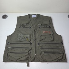 PEAK Fishing Vest Olive Green Multi-Pocket Fly Fishing Tackle Vest