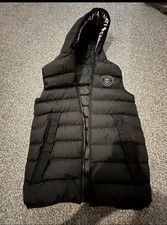 Zavetti Canada Black Gilet, Size Small