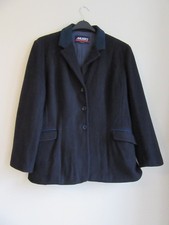 Musto NAVY wool jacket Sz XL Uk 16. HUNT - Hounds -Trail - Dressage.Double Vent