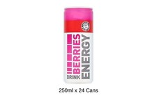 Euro Shopper Berries Energy Drink 250ml x 24 cans