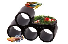 Ista Ceramic Cave Hiding Shelter Home Hide Pleco Shrimp Catfish Breeding Moss