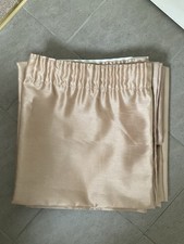 Dunelm Curtains Lined Beige Gold Pencil Pleat Heading Tape 60cm Wide 72cm Drop