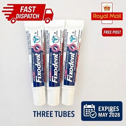 Travel size fixodent - 3x,