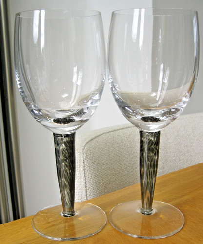 Denby jet black wine stem - jet,