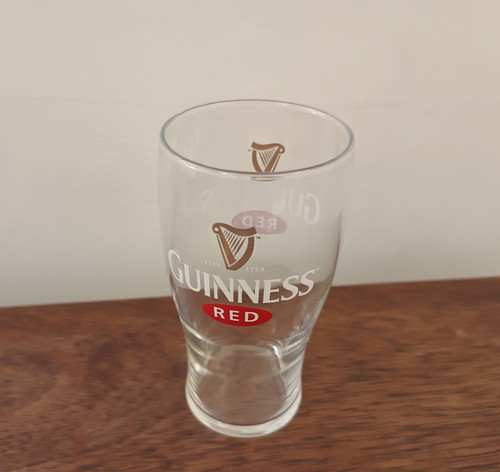 Guinness red pint tulip - tulip, glass