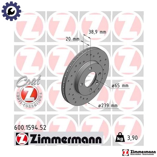 Brake disc 600 - 2x, 600.1594.52