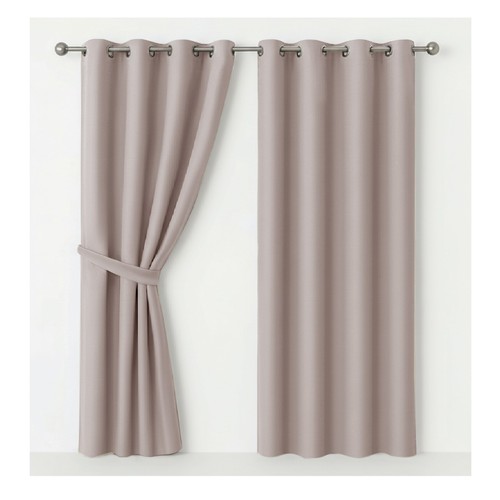 Eyelet blackout curtains pair - eyelet,