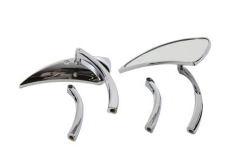 Chrome tear drop - drop, set