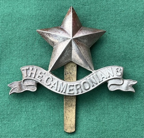 Early cameronians pagri - cameronians, badge