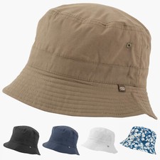 Mens Lightweight Bucket Hat Sun 100% Cotton Short Brim Bush Beach Hiking Travel
