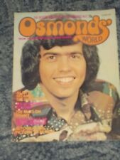 Osmonds' World Magazine Issue No.12 october 1974    The Osmonds   Donny Osmond